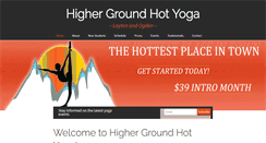 Desktop Screenshot of highergroundhotyoga.com