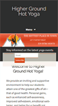 Mobile Screenshot of highergroundhotyoga.com